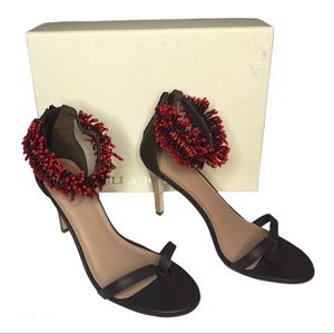 Ulla Johnson Kassia leather beaded heeled sandal